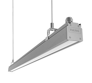 Светодиодный светильник VARTON Mercury Mall IP54 2173x54x58 мм опал 114 Вт 4000 K черный RAL9005 муар